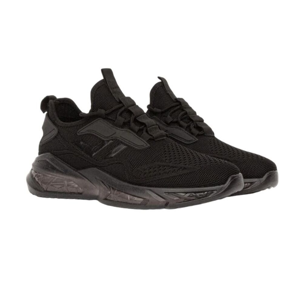 Crosshatch Mens Nantycaws Sneakers / Black/Monochrome
